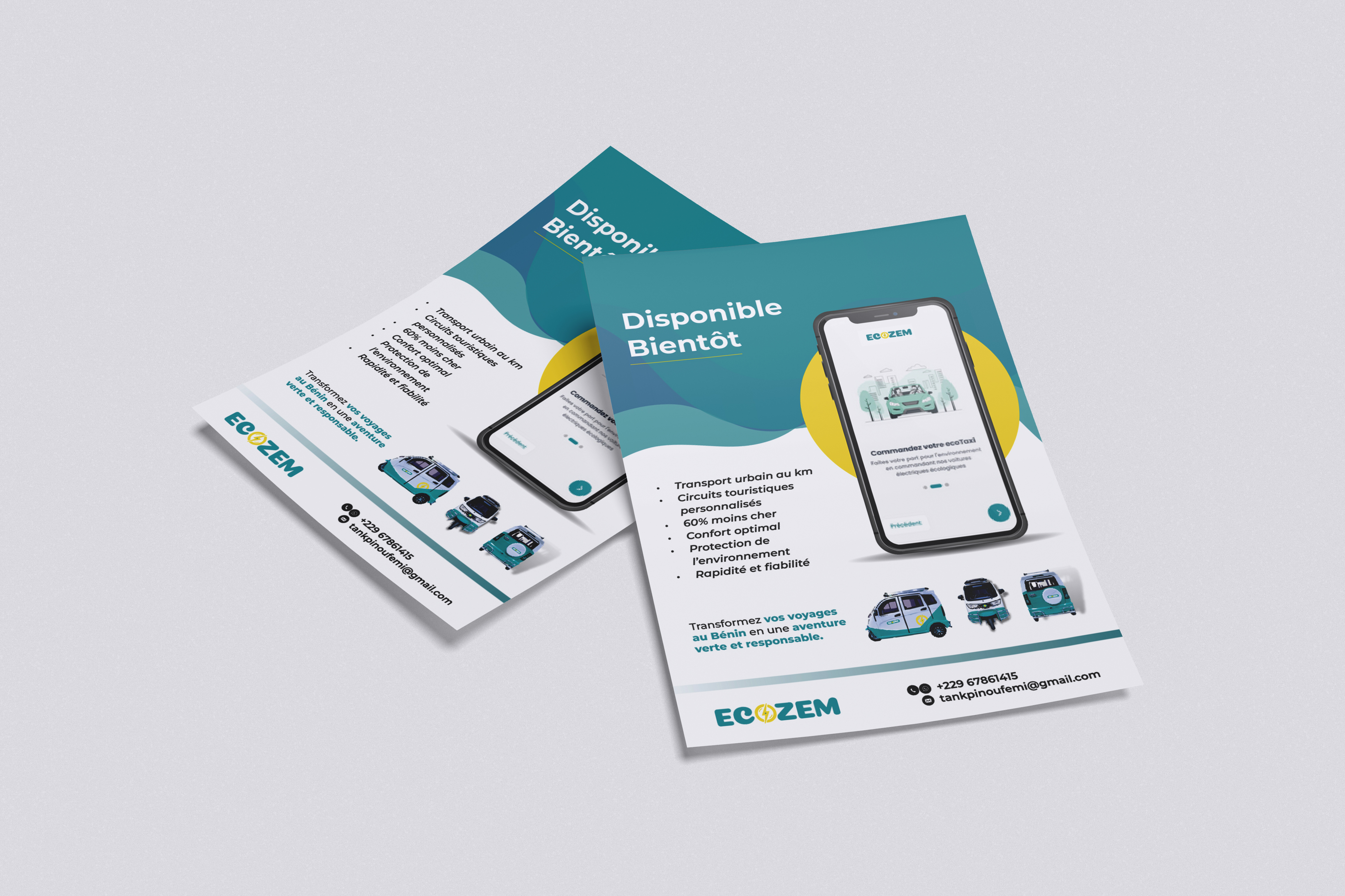 ECOZEM – Pitch Deck & Flyer Événementiel