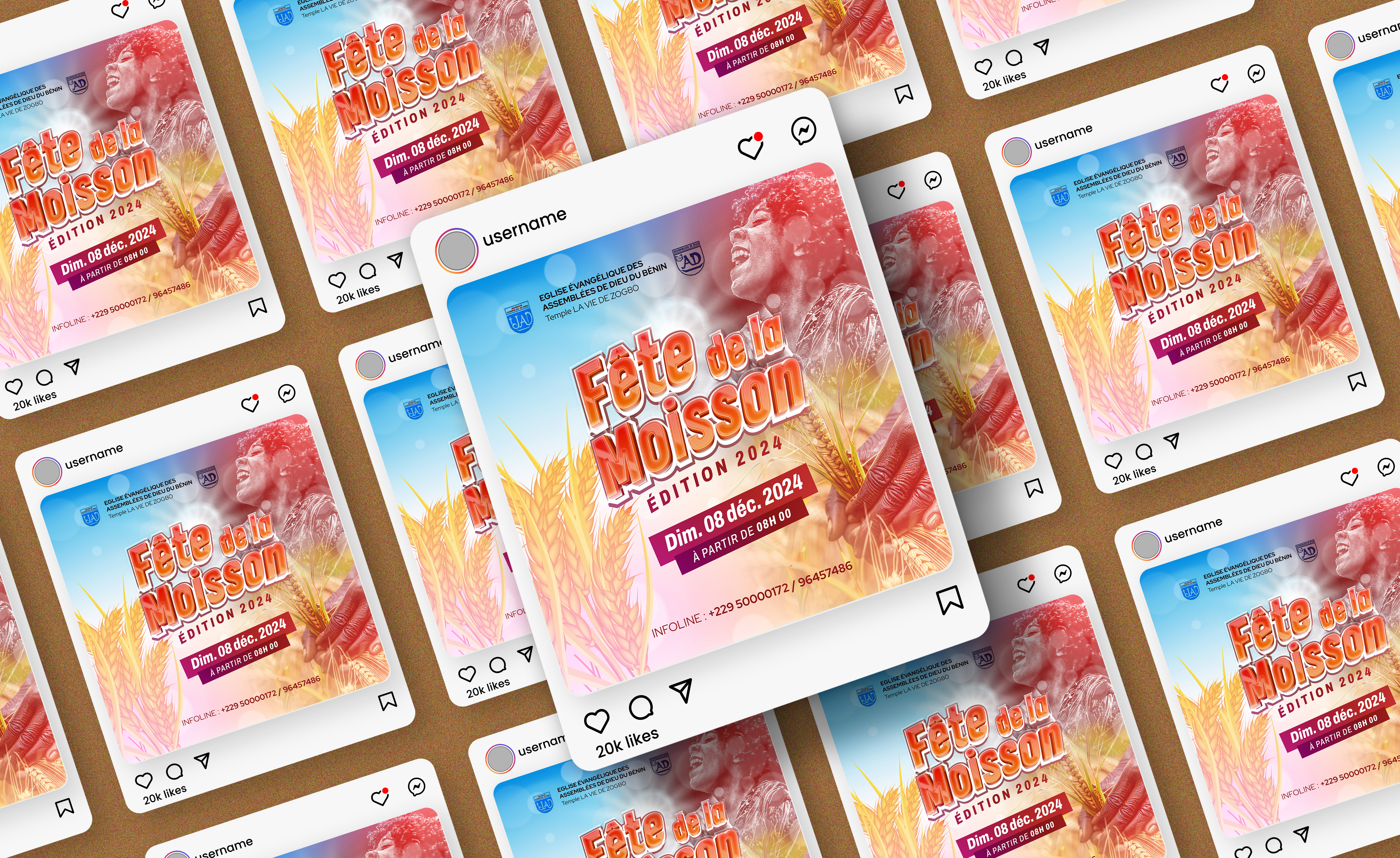 Fête de la Moisson 2024 – Campagne Événementiel Religieux